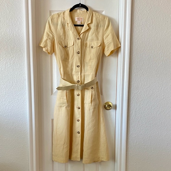Brooks Brothers Dresses & Skirts - Brooks Brothers Linen A-Line Belted Shirt Dress